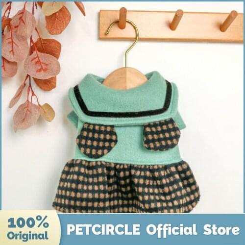PETCIRCLE New Dog Puppy Clothes Bear Ear Cute Lapel Dress Pet Cat Fit Small Dog All Season Pet Costume Dog Cloth Skirt