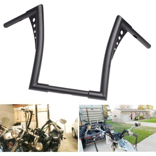 14" Rise Ape Hanger Bar FAT 1-1/4 Handlebar Drag For Harley Sportster FLST FXST Sportster XL