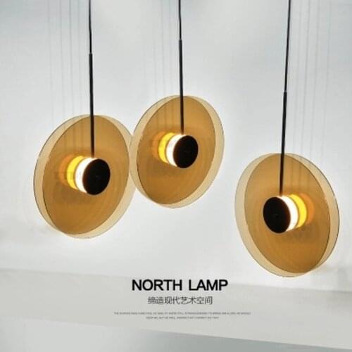 Post-modern restaurant pendant lights luxury creative glass Scandinavian designer art bedroom pendant lamps