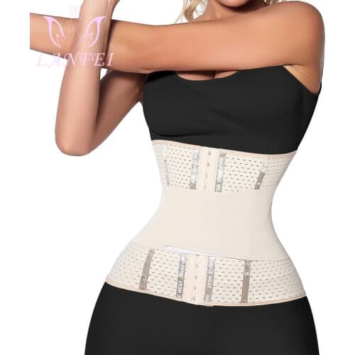 LANFEI Waist Trainer Belt Hooks Buckle Seamless Body Shaper Slim Corset for Women Belly Trimmer Band Weight Loss Cinchers Strap