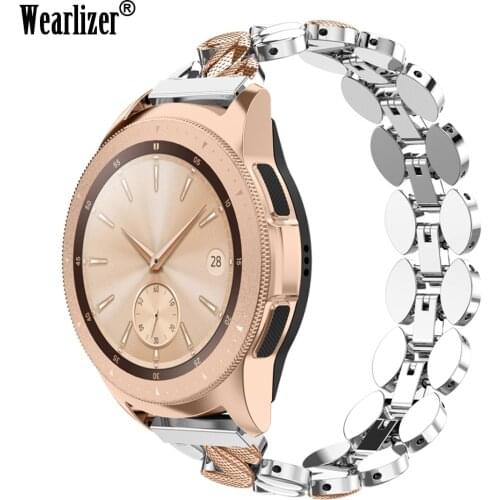 42mm 46mm Stainless Steel Watchband for Samsung Galaxy Active 40mm 44mm Gear S2 Classic Gear Smart Sport Band Wrist Strap