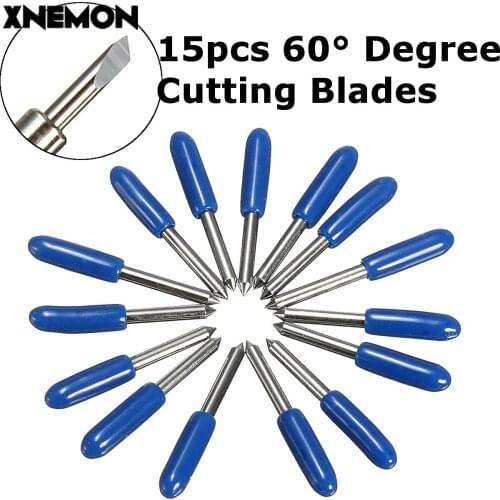 Hign Quality 15 pcs/lot 60 Degree Helo Vinyl Cutter, Cutting Plotter Knife Bits Cutter Blades Roland Liyu GCC