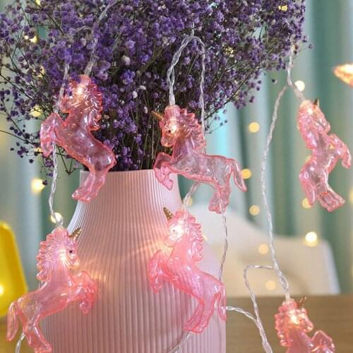 1.5m pink unicorn LED string light unicorn birthday party decoration baby shower wedding unicorn LED party supplies