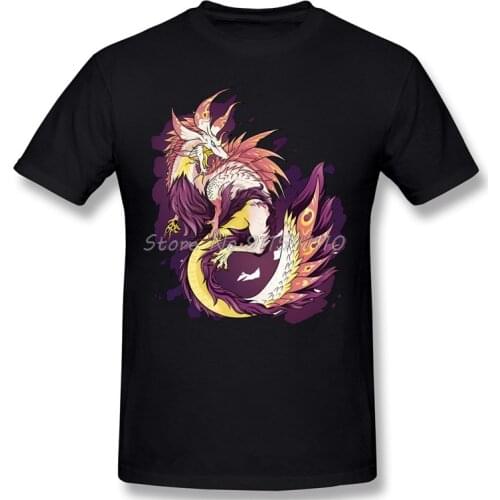 Tamamitsune T-Shirt Men Birthday Gifts Funny Tees O Neck 100% Cotton Monster Hunter Felyne Palico Game Clothes Humor TShirt