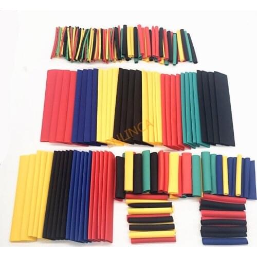 127- 530Pcs Assorted Polyolefin Heat Shrink Tube Cable Sleeve Wrap Wire Set Insulated Shrinkable Tube