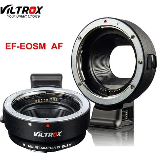 Viltrox EF-EOSM Electronic Auto Focus Lens adapter for Canon EOS EF EF-S lens to EOS M EF-M M2 M3 M5 M6 M10 M50 M100 Camera