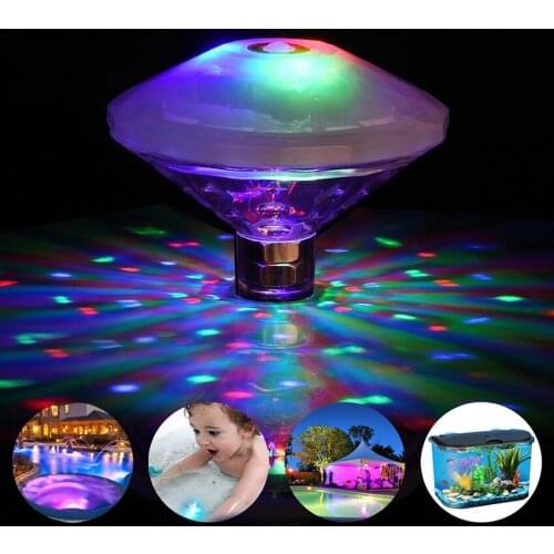 Waterproof Floating Underwater Swimming Pool Light LED Disco Party Lights Hot Tub Spa Lamp Glow Show Fountain Pond Decoration