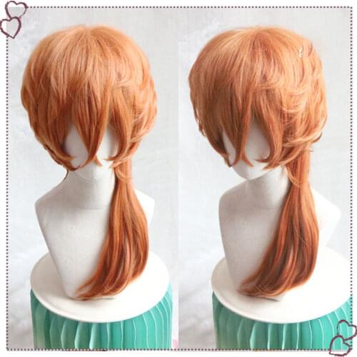 High Quality Anime Bungo Stray Dogs Chuya Nakahara Chuuya Wigs Heat Resistant Synthetic Hair Cosplay Wig + Wig Cap