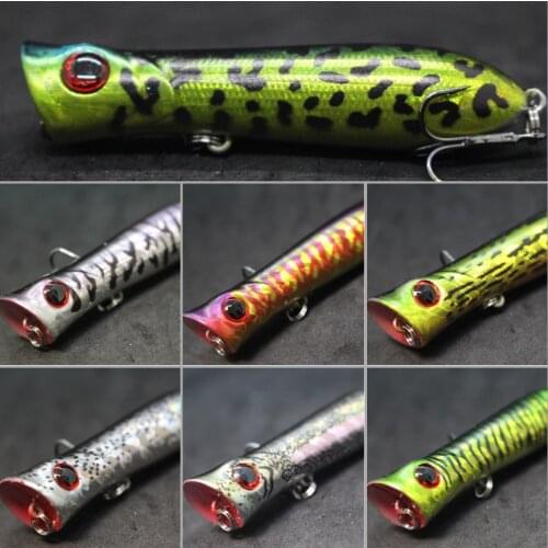 WLure Fishing Lure Topwater Popper Crankbait Carp Fly Fresh Water Sea Insect bait Fake lure Ice Lure Fishing 8cm 12g T683