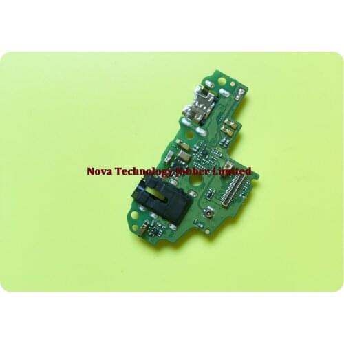 Novaphopat For Huawei P Smart / Enjoy 7s Charger Port USB Charging Connector Connect Flex Cable Microphone mic Replacement+track