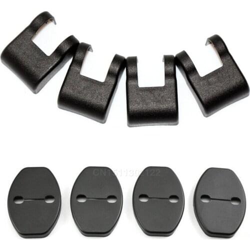 4Pcs Car Door Lock Protector Cover+4Pcs Door Check Arm Protection Cover For Audi A8L A4L A4 A5 A6L A6 A7 S5 Q3 Q5 TT TTS