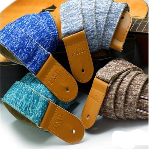 1pcs P&P Breathable Guitar Strap with width 5cm adjustable length straps for bass acoustic electric guitar accessories parts