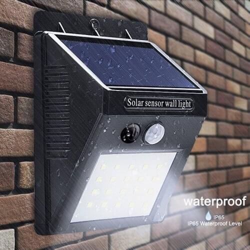 100 LED Solar Light Outdoor Solar Lamp PIR Motion Sensor Wall Light Waterproof Solar Sunlight Powered Garden street light