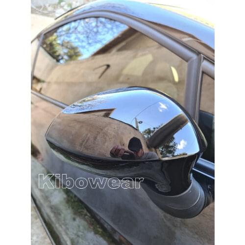 Side Mirror Cover Caps For Seat LEON 1P IBIZA 6J EXEO 3R Door Wing Replace rear view external part Pair black
