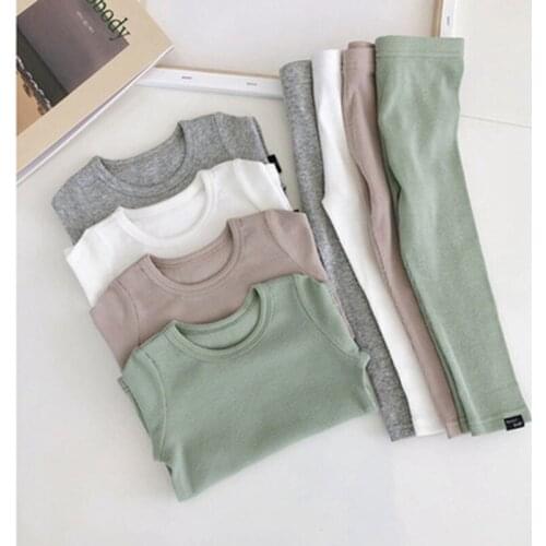 Baby Kids Pyjamas Sets Cotton Boys Sleepwear Suit Autumn Girls Pajamas Long Sleeve Pijamas Tops+Pants 2pcs Children Clothing