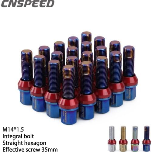 20pcs/Set Conical Cover Wheel Bolts M14*1.5 Lug Nuts With sleeve positioning pin and lubricant
