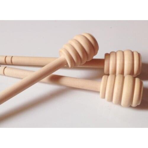 200pcs/lot New Arrive 15cm MINI Wooden Honey Dippers Wedding Favors Honey Dipper spoon Gift Free Shipping