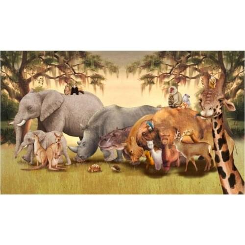 3d wallpaper Custom High end 3d murals wallpaper for walls 3 d African savannah landscape wallpaper bedroom wall paper decor