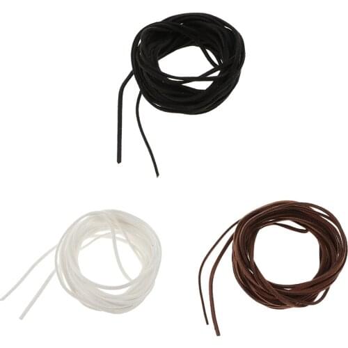 5m Korean Velvet Leather Suede Cord Beading Thread Flat Jewelry