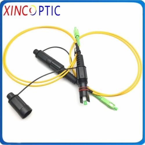 5Pcs/lot IP68 SOS Armour Corning for Waterproof Patch FTTH Fiber Optic Cord Armour Cable 1M 2M 3M 5M 7M with Connector SC/APC