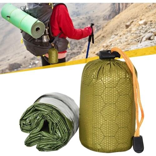 Emergency Sleeping Bag Emergency First Aid Sleeping Bag Pe Aluminum Film Tent Essential Emergency Rescue Tool for Outdoors