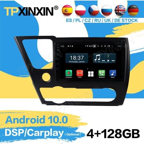 2 Din Car Radio Stereo Receiver Android For Honda Civic 2008 2009 2010 2011 2012 2013 GPS Navi Player Video Receiver Head Unit