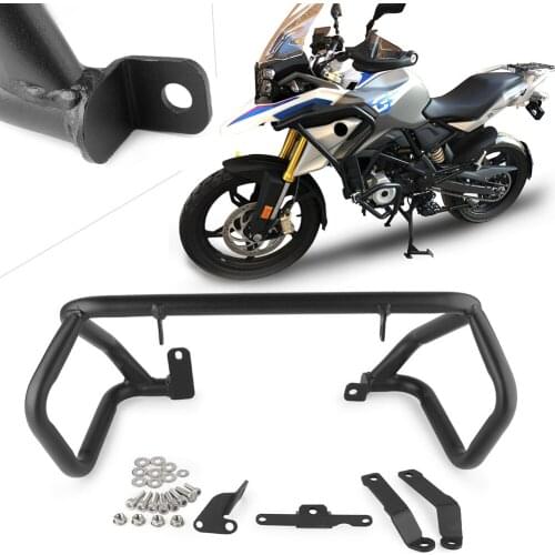 Motorcycle Bumper Lower Highway Crash Bar Extensions Engine Guard Protector For BMW G310GS G310R 2017-2018 Black