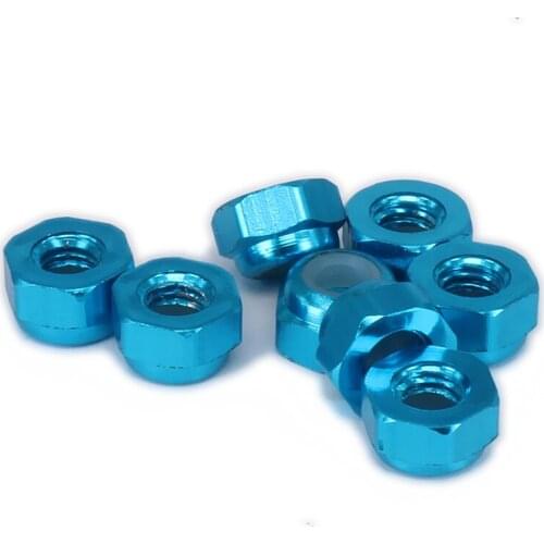 Freeshipping M3 3mm Nylon Insert Lock Nuts Hex Flange For 1/10 RC Model Car Heli Hop-up Parts HSP Axial HPI Traxxas Himoto