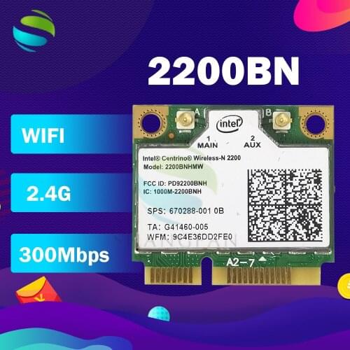 Wireless N-2200 2200BN 2200BNHMW Half Mini PCI-e 300Mbps Wireless Wifi Wlan Card SPS:670288-001 for HP laptop