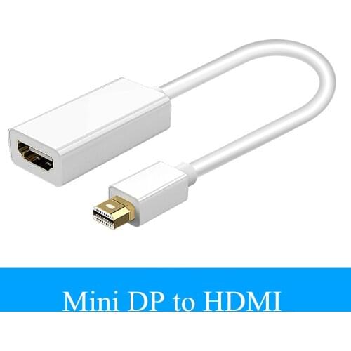 Bundwin Thunderbolt Mini DP to HDMI-compatible 1080P Mini DisplayPort Display Port Adapter Cable For Apple Mac Macbook Pro Air