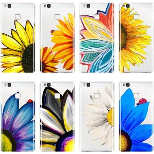Sunflower Art Back Cover For Huawei P8 P9 P10 P20 Lite 2017 Silicone Phone Case For Huawei P9 Lite Mini P10 Plus P20 Pro P Smart