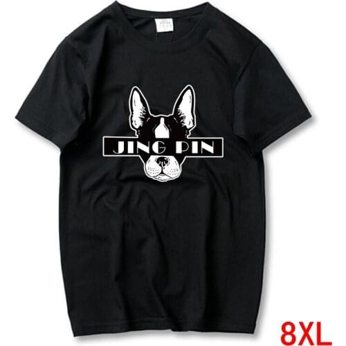 Summer Mens T-Shirt 6XL 7XL 8XL Letters Large Size Large Casual Navy Blue Cotton T-Shirt Inspiration Print Loose O-Lean Cool