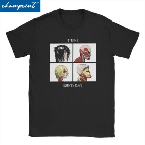 Titanz Days SNK T Shirts Men Womens Horror Attack on Titan T-Shirts Shingeki No Kyojin AoT Eren Levi Tees Gift Idea Tops