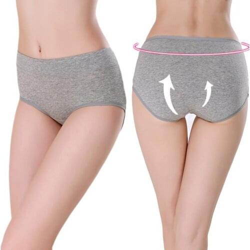 Cotton Briefs Underwear For Women No Muffin Top Soft Stretch Breathable Ladies Panties Solid Girls Underpants Sexy Lingerie