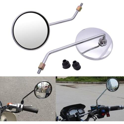 For Gas Gas EC300 TC125 TE125 gasgas ec 250 Motorcycle rearview mirror round mirror motorcycle long stem accessories