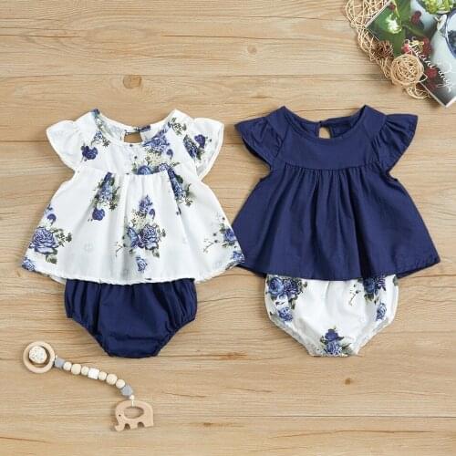 2021 Summer Popular Childrens Clothing Infant Girls Cute Skirt Shirt Top And Shorts