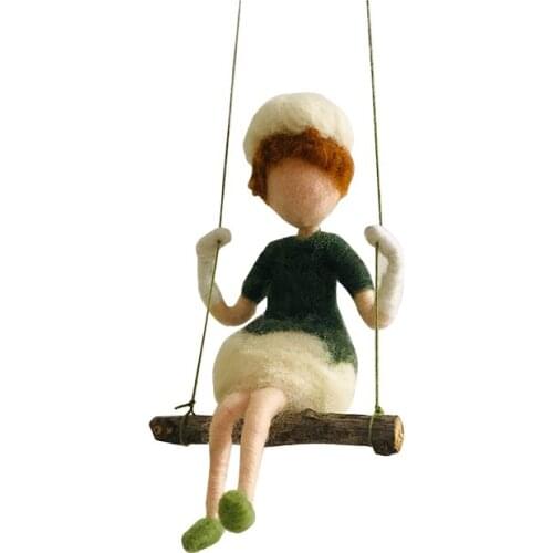 Fairy Needle Felting Kit for Beginners, 6"/15 cm Height, Elf Felting Starter Kit, Needle Felted Fairy, Felting Gift (No. 28)