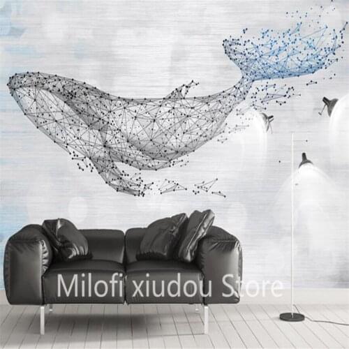 Milofi custom 3D wallpaper mural hand-painted abstract personality childrens room living room bedroom background wall decoratio