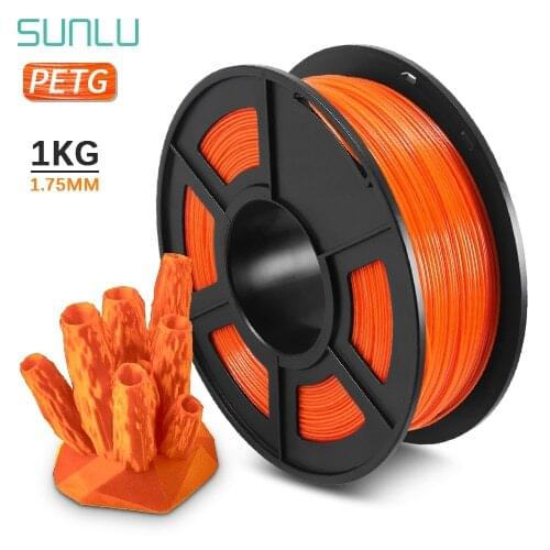 PETG 3D Printing Filament 1.75mm 1KG 2.2lb PETG 3D Printer Filament Dimensional Accuracy +/- 0.02mm Translucence Refill Red