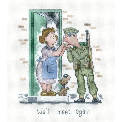 Popular Embroidery We Will Meet Again Where to Get Cross Stitch Supplies with 100% Cotton Floss & Free Shipping for Wall Decor