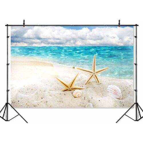 SeekPro vinyl sea beach star fish children birthday Photo Background Printed Professional Indoor Photographic Studio Backdrop