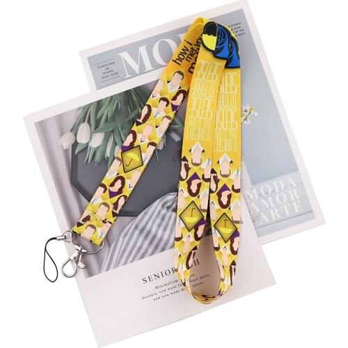 ZF3331 1pcs TV Show How I Met Your Mother Lanyard Badge ID Lanyards Mobile Phone Rope Key Lanyard Neck Straps Accessories