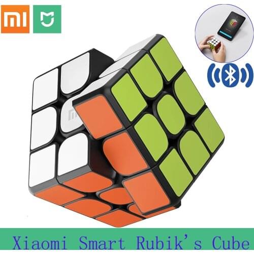 Xiaomi Smart Magic Cube Mi Smart Rubiks Cube Work with Mijia APP Timing Bluetooth Connect Racing Structure Learn while playing