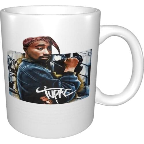 2Pac Tupac Vintage Medium Black 90S Hip Hop Rap Mug Coffee Cup Coffee Mug Cup Thermal Mug Stanley Original