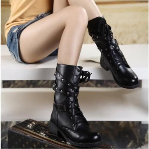 Boots Women Genuine Leather Shoes For Winter Boots Shoes Woman Casual Spring Genuine Leather Botas Mujer Female Ankle Boots 569