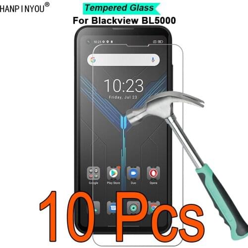 10 Pcs/Lot For Blackview BL5000 6.36" 9H Hardness 2.5D Toughened Tempered Glass Film Screen Protector Guard
