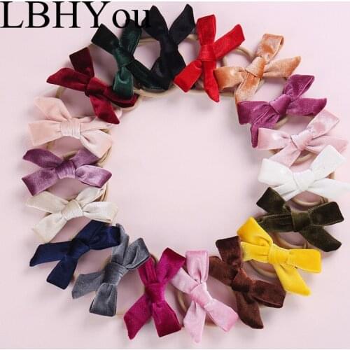 12pcs/lot Girls Bows Velvet Hair Clips 10*4 cm Lovely Knotbows Hairpins For Woman Girls Hair Accessories Sweet Hair Barrettes