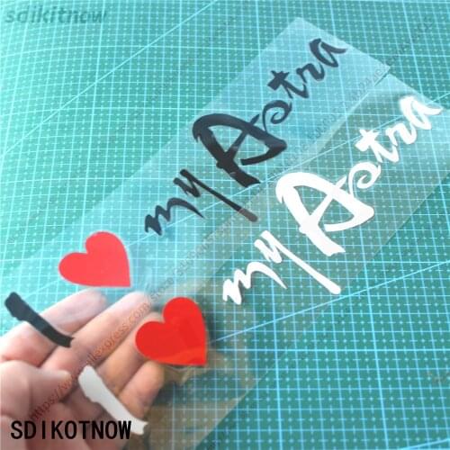 2020 Custom 28x6.8cm I love my car Decal Funny Sticker Styling Door Window Decoration For Opel Astra h g j k f accessories