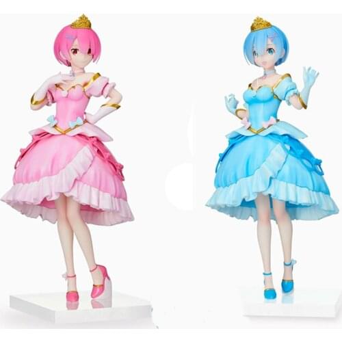 23Cm Original Re:Life In A Different World From Zero RAM REM Pretty Princess Ver PVC Action Figure Collection Toys For Kid Gifts