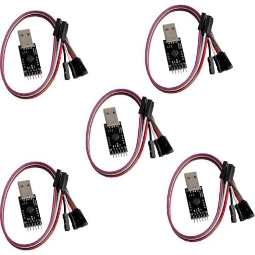 5Pcs/lot CP2102 Module STC Download Downloader Cable USB 2.0 to TTL 6PIN Serial Converter RCmall FZ0910